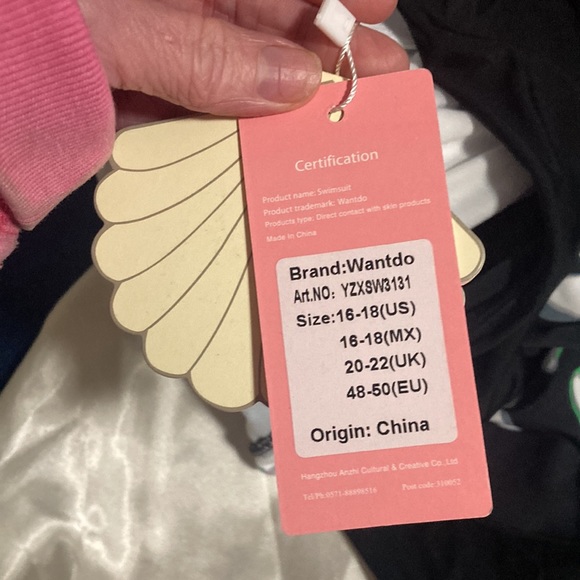 Wantdo One Piece Swimsuit Tummy Control Bathing Suit Swimdress 16-18 - Picture 7 of 7